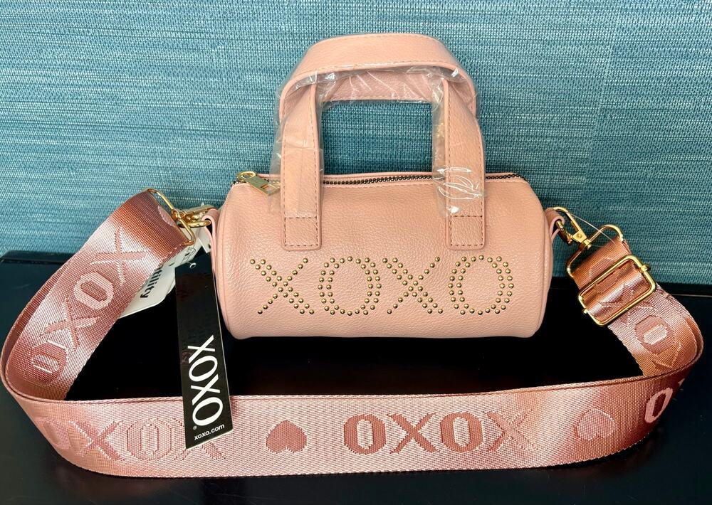 NWT - XOXO Mini Pink Barrel Bag - Vegan Leather
